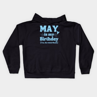 May Birthday Kids Hoodie